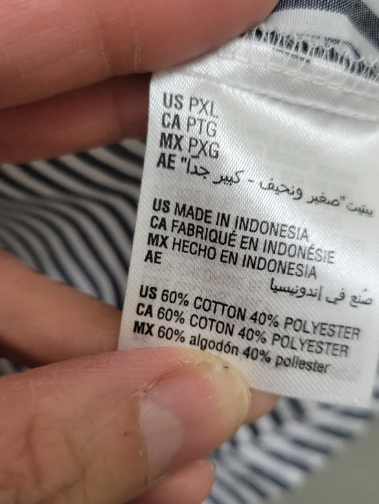 Karen Scott Short-Slv Button-Down Top Light Gray Pinstripe PXL Classic Nautical - Picture 6 of 8